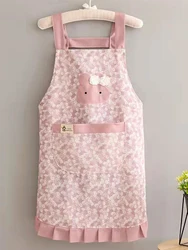 Cute Korean style anti-oil breathable BDO cotton apron for women