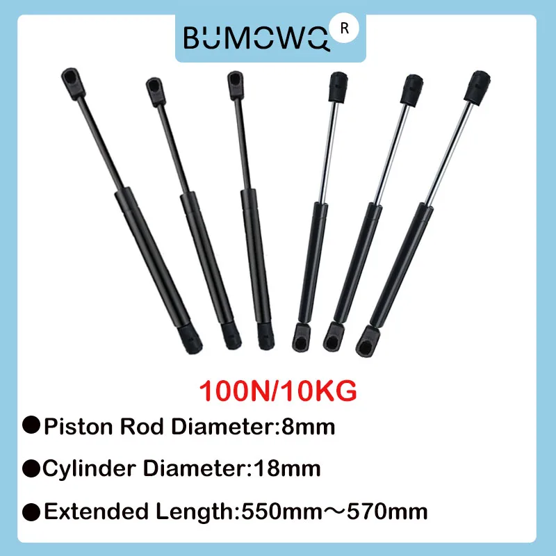 

1PC 550mm-570mm 10kg/100N Universal Car Gas Strut Bars Furniture Strut Bar Gas Shock Absorber Hydraulic Lift Kitchen Cabinet