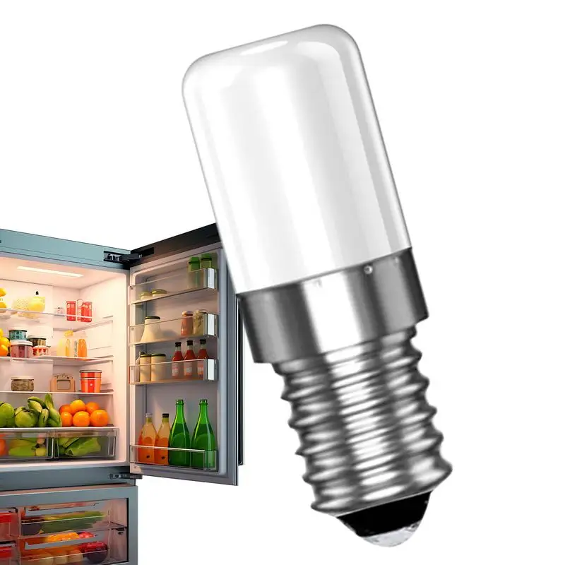 Mini 2W LED Light Bulbs Replacement E14 E12 220V Warm white light Refrigerator Lamp Screw Bulb For Kitchen Refrigerator Freezer