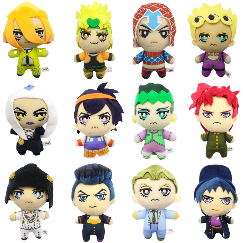 JAPAN JoJos Bizarre Adventure Golden Wind Buccellati Abbacchio Fugo Yoshikage Kira Rohan Kishibe Josuke Joseph Kars Plush Toy