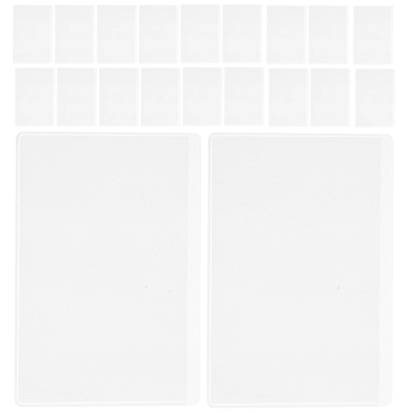 

50pcs Plastic Protectors Transparent Id Badge Holder For Credit Cards Social Security Sleeve Clear Pvc Name Holder