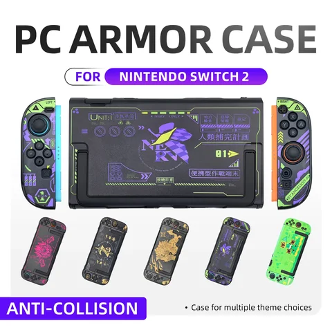 Anime Hard Case for Nintendo Switch 2 PC Protective Skin Cover for Switch2 Split Protection Case Shell Game Accessories
