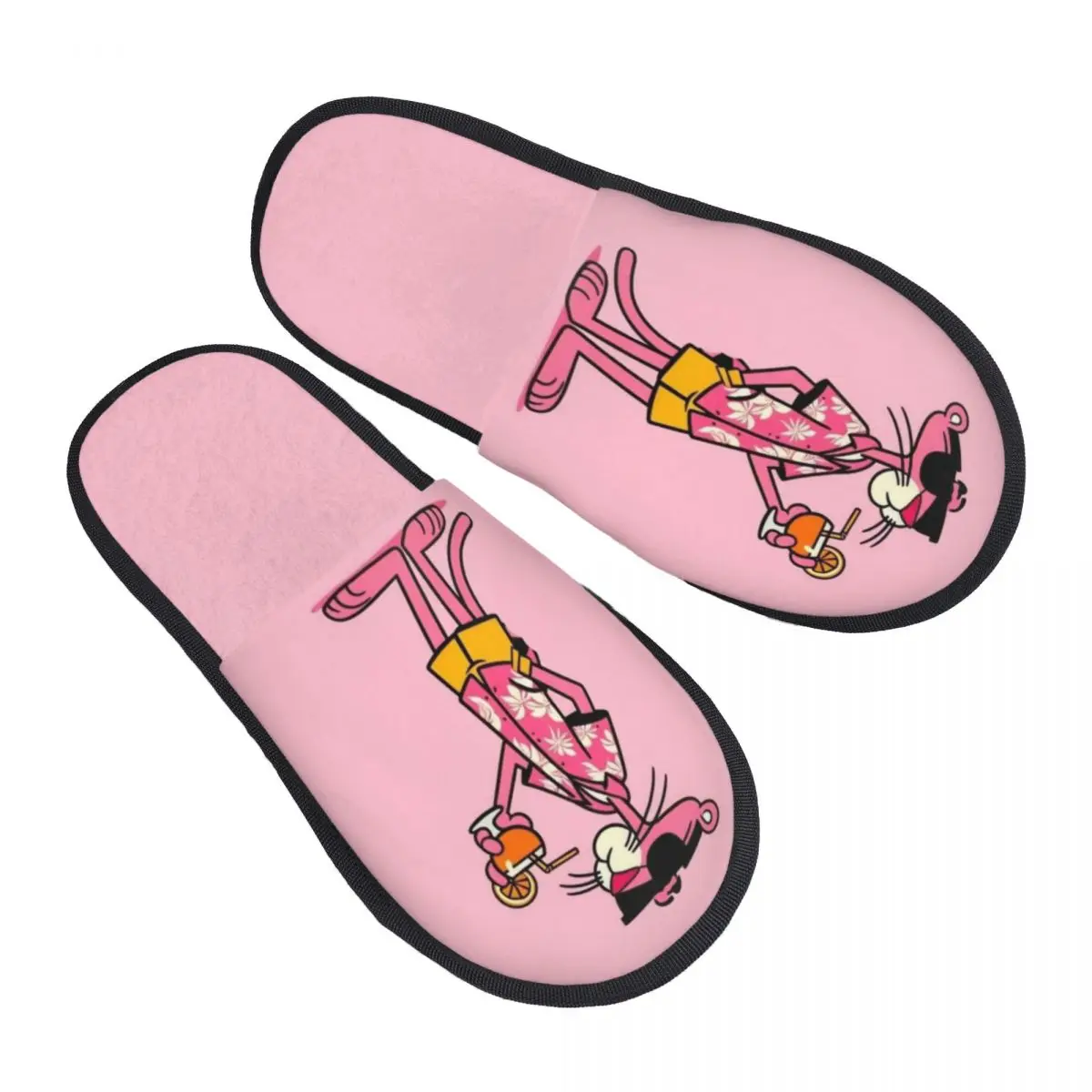 

Женские домашние тапочки с мультяшным принтом P-Panthers, мягкие теплые пушистые тапочки из пены с эффектом памяти, домашняя уличная обувь