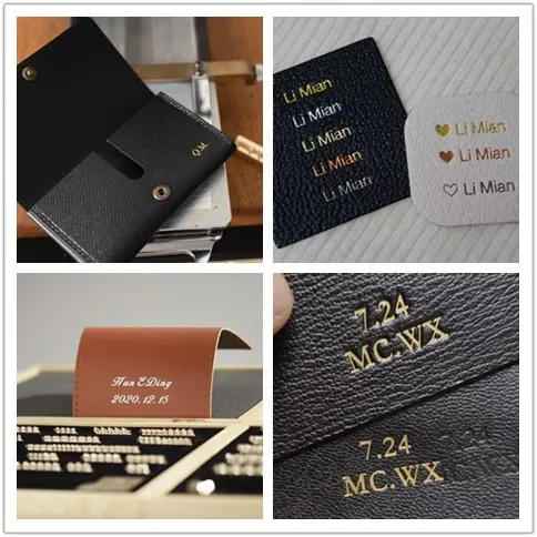 184pcs T-slot Leather Movable Letter Number Stamp Set Alphabet Brass Mold Hot Foil Stamping Machine Initial Letter Custom Logo