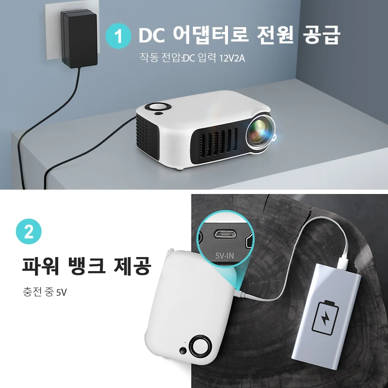 MINI Projector Portable 3D LED Video Projectors Home Cinema Theater Game Laser Beamer Smart TV BOX 1080P 4K Via HD Port A2000