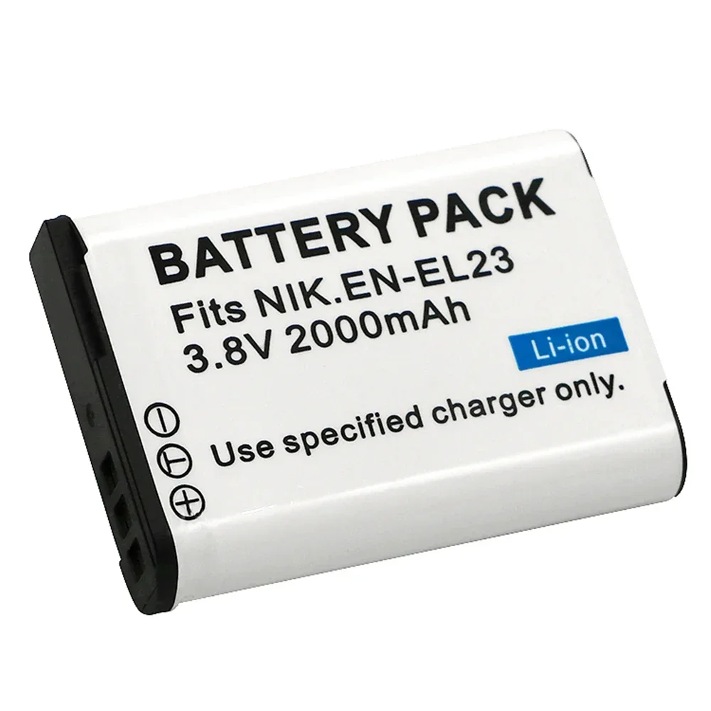 2000mAh EN-EL23 EN EL23 BATTERY for Nikon COOLPIX B700 P900s P900 P610s P610 P600 S810c for Nikon EL23 Camera Battery