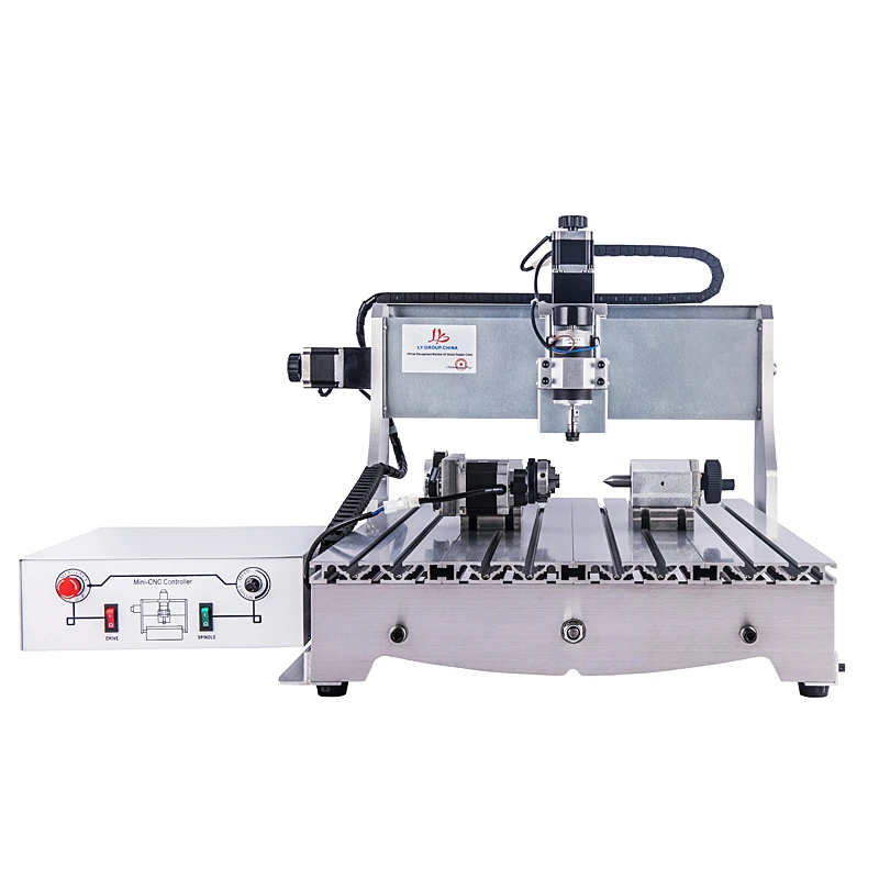 

LY Mini CNC Router 6040 Engraver Milling Machine 500W 220/110V Spindle Motor USB Parallel Port 2-in-1 for Metal Wood PCB Working