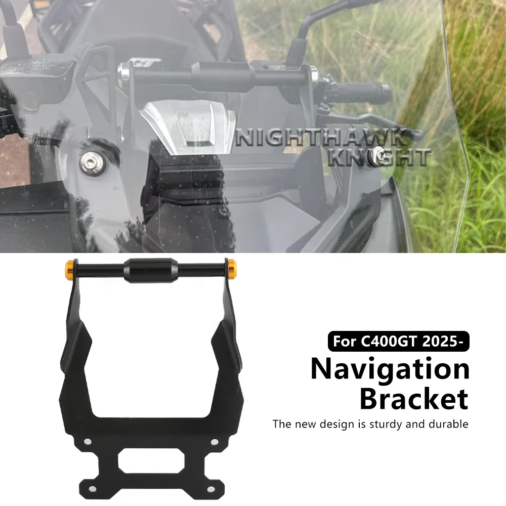 

New Motorcycle Navigation Bracket For BMW C400GT C400 GT 2025- Mobile Phone Holder Stand GPS Navigation CNC Extension Bracket