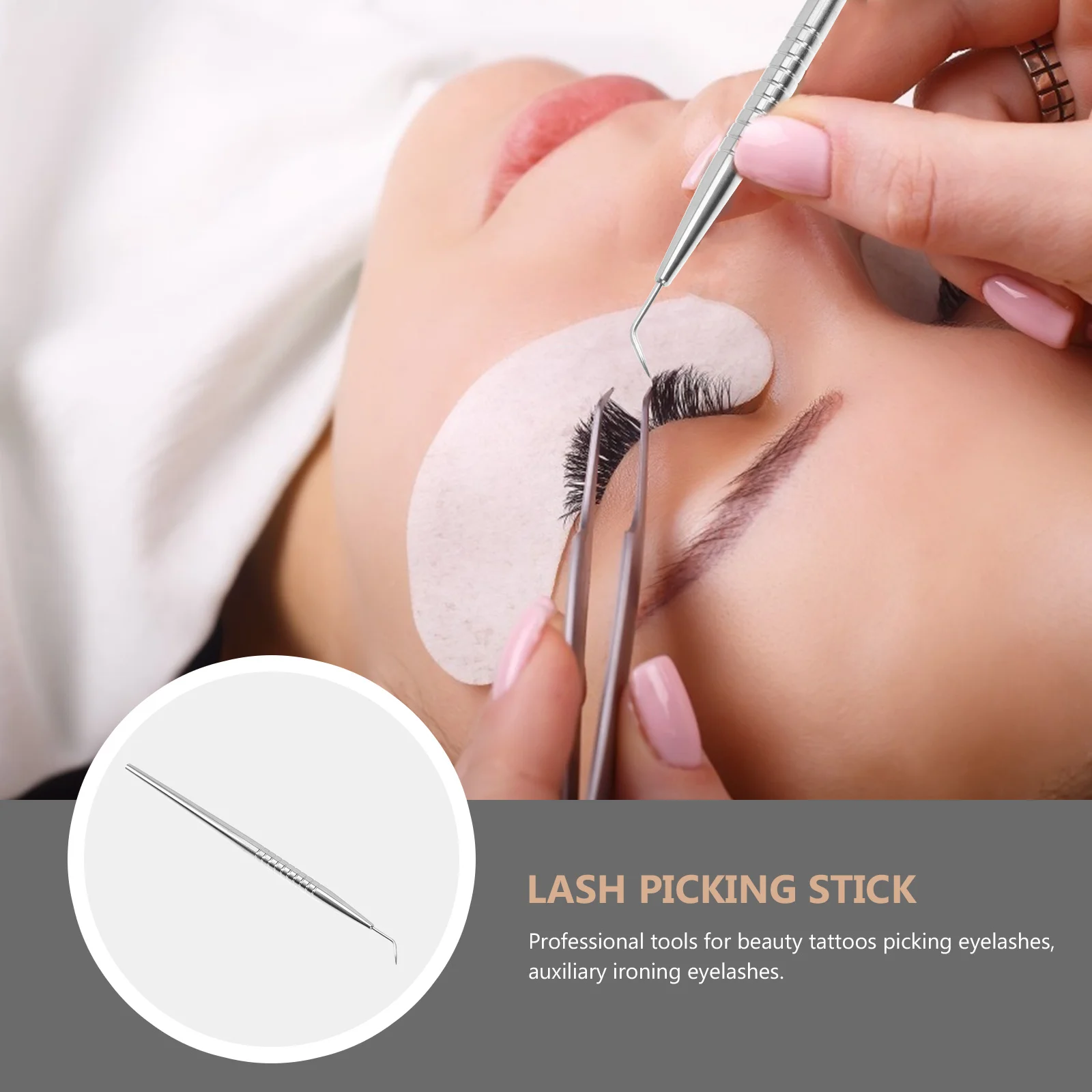 1 قطعة أداة تجعيد الرموش مقبض حلزوني عدم الانزلاق لاش تطعيم عصا لصالون استخدام رمش مساعد الكي أداة الجمال الوشم