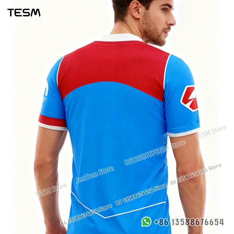 

TESM Breathable Comfy Fabric Unisex Parent-Child Sports Tee Team Training Jersey Printed Loose Casual Short Sleeve