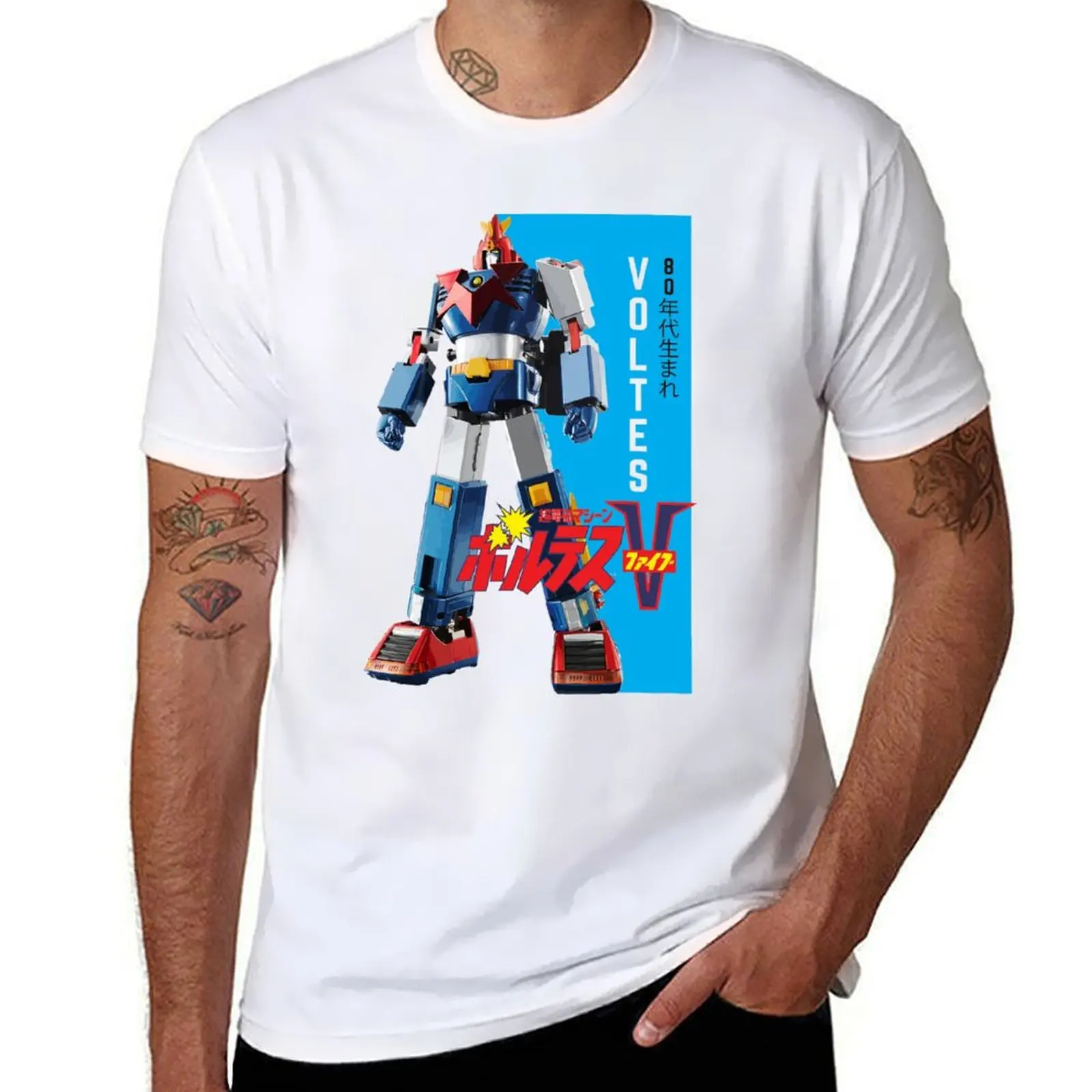 

Retro Voltes V T-Shirt funny t shirts cotton t shirt man luxury T-Shirt
