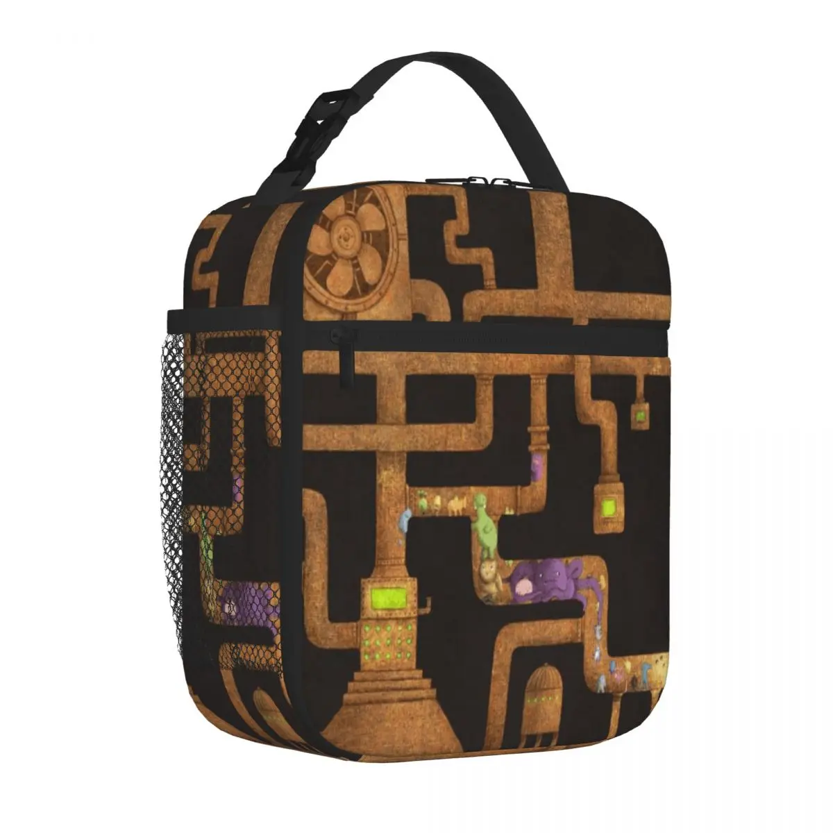 Bolsa Térmica para Llevar el Almuerzo, Diseño Urbano, Textura de Neopreno, para el Transporte Diario, en Oferta
