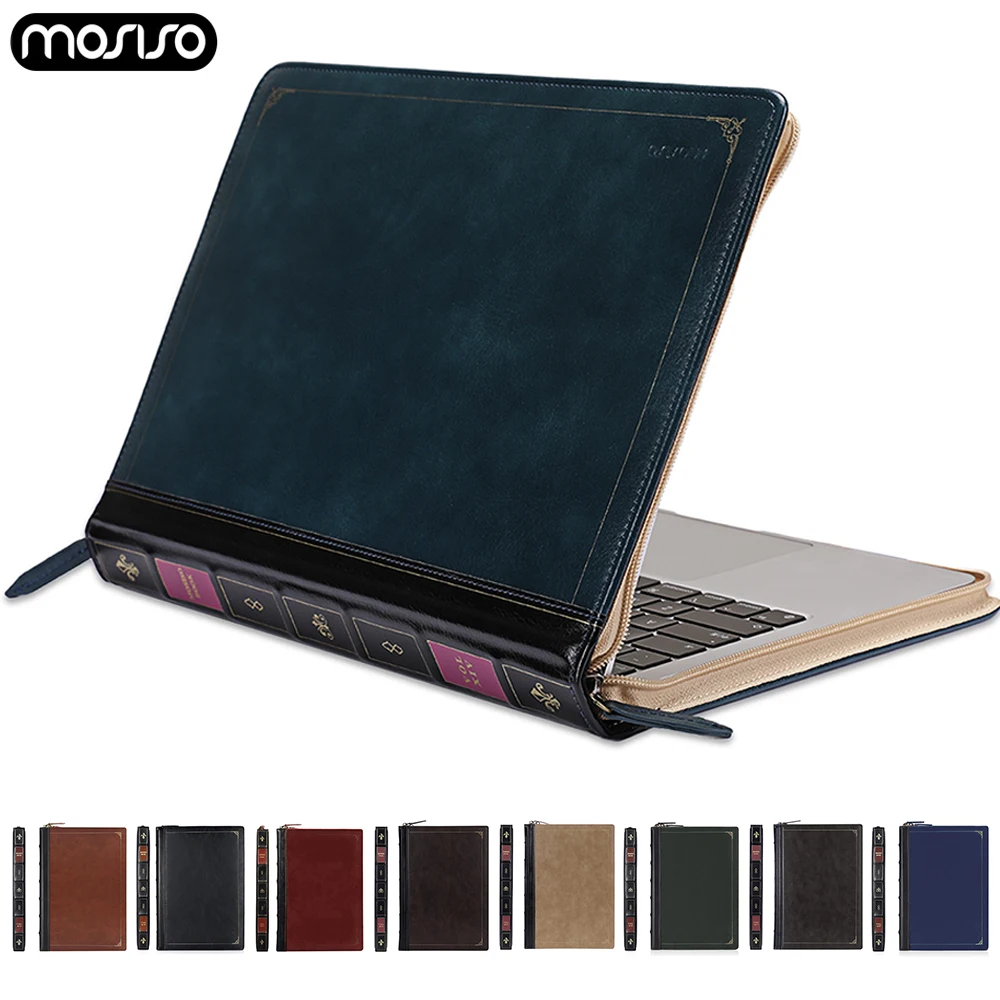 PU Leather Laptop Sleeve for M3 A3113 A3114 A2179 MacBook Air 13 15 Leather Case MacBook Pro 13 14 16 M4 M3 M2 M1 Notebook Cover