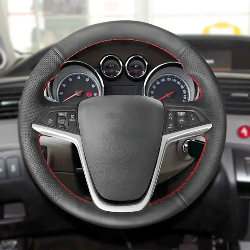 

Car Steering Wheel Leather Cover For Opel Astra (J) Vauxhall Holden Astra 2009-2015 Meriva (B) 2010-2017 Zafira (C) 2011-2016