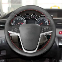 Car Steering Wheel Leather Cover For Opel Astra (J) Vauxhall Holden Astra 2009-2015 Meriva (B) 2010-2017 Zafira (C) 2011-2016