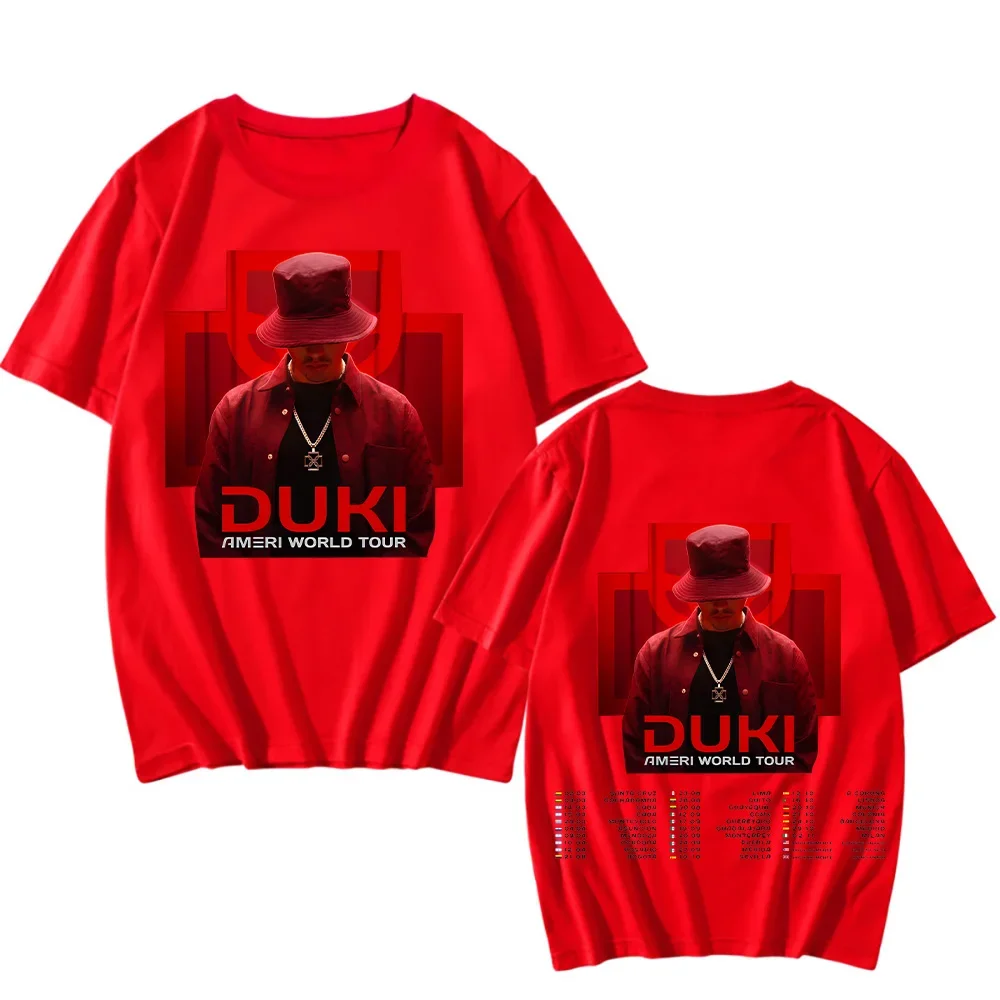 Men's Cotton T-shirts Duki Ameri World Tour Tshirts New Design Aesthetic Tee-shirt Women Men Short Sleeve Top Y2K Unisex Clothes