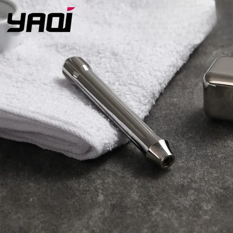 

YAQI 2026 Tsuka: Коллекционная ручка для безопасной бритвы из полированной нержавеющей стали – подарок на день рождения для парня
