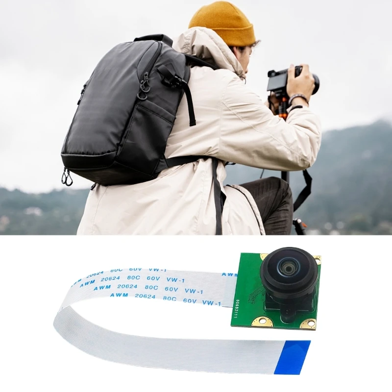 8MP IMX219 77/130/200 graus para módulo câmera RPi 5 com câmera fita