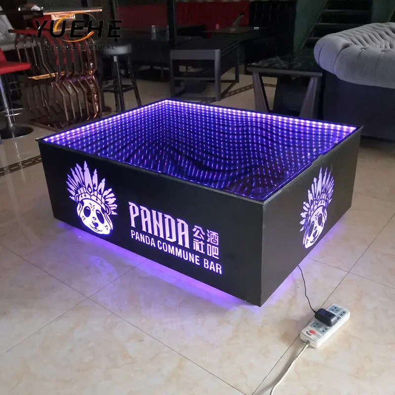 Móveis de bar legal/notclub/ktv/clube noturno/mesa de cubo led conjunto de sofá de móveis de narguilé mesa de peças centrais