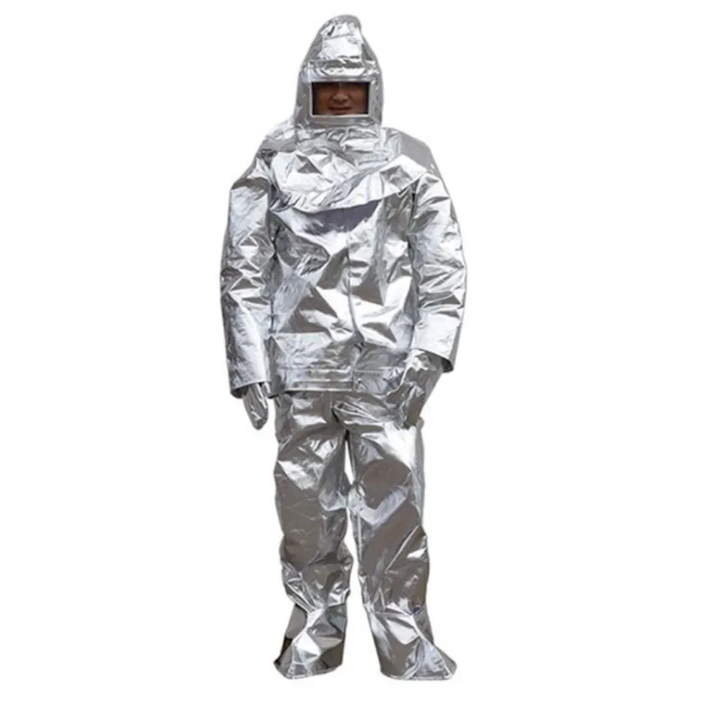 Thermal Radiation 500/1000 Degree Heat Resistant Aluminized Suit Fireproof Clothes (500degree)