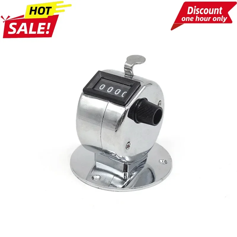 Mini Metal 4 Digit Handheld Tally Counter for Sports Games Golf Attendance Reliable Lightweight Excavator Construction Parts