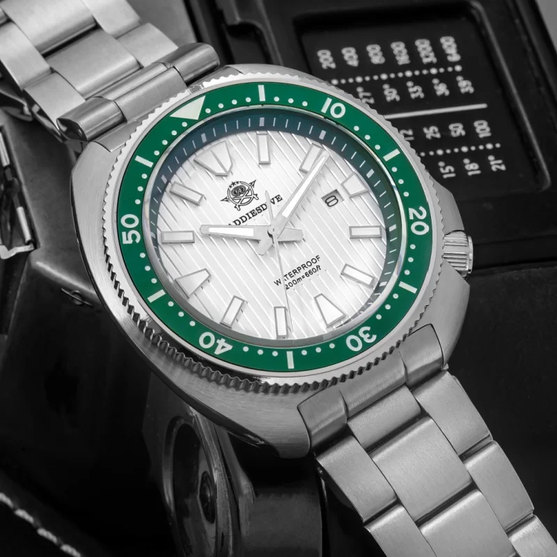 

Мужские часы ADDIESDIVE с сапфировым стеклом и суперлюминесцентным покрытием BGW9, AD2507, водонепроницаемые до 20 бар, из нержавеющей стали 316L, кварцевые часы с перламутровым циферблатом.