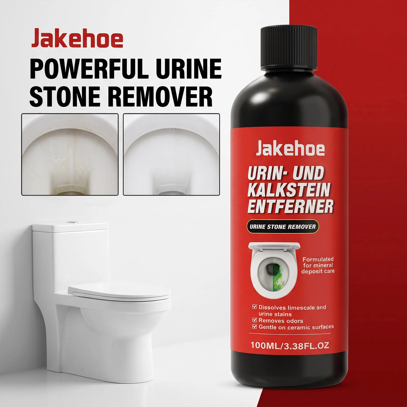 Toilet Urine Scale Remover Cleaner Stain Limescale Descaler Ceramic Toilet Deodorizing Household Bathroom Deep Cleaning Care