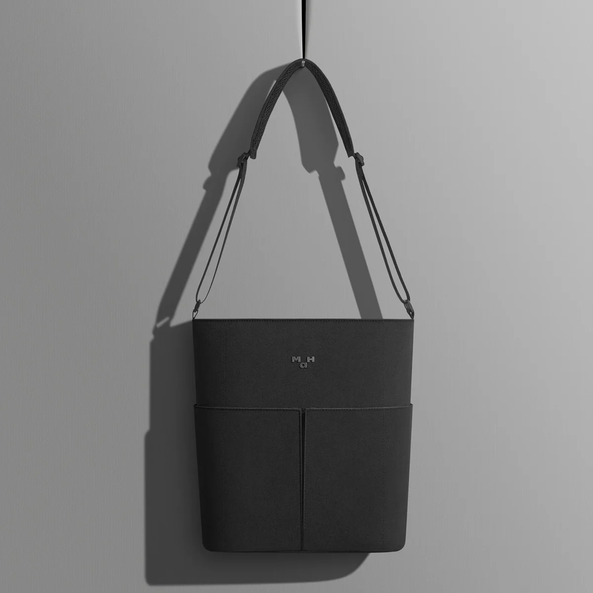 MAH Line Crossbody Bag 600D Solid Color Fashion Bag for Women Simple Waterproof Commuter Bag