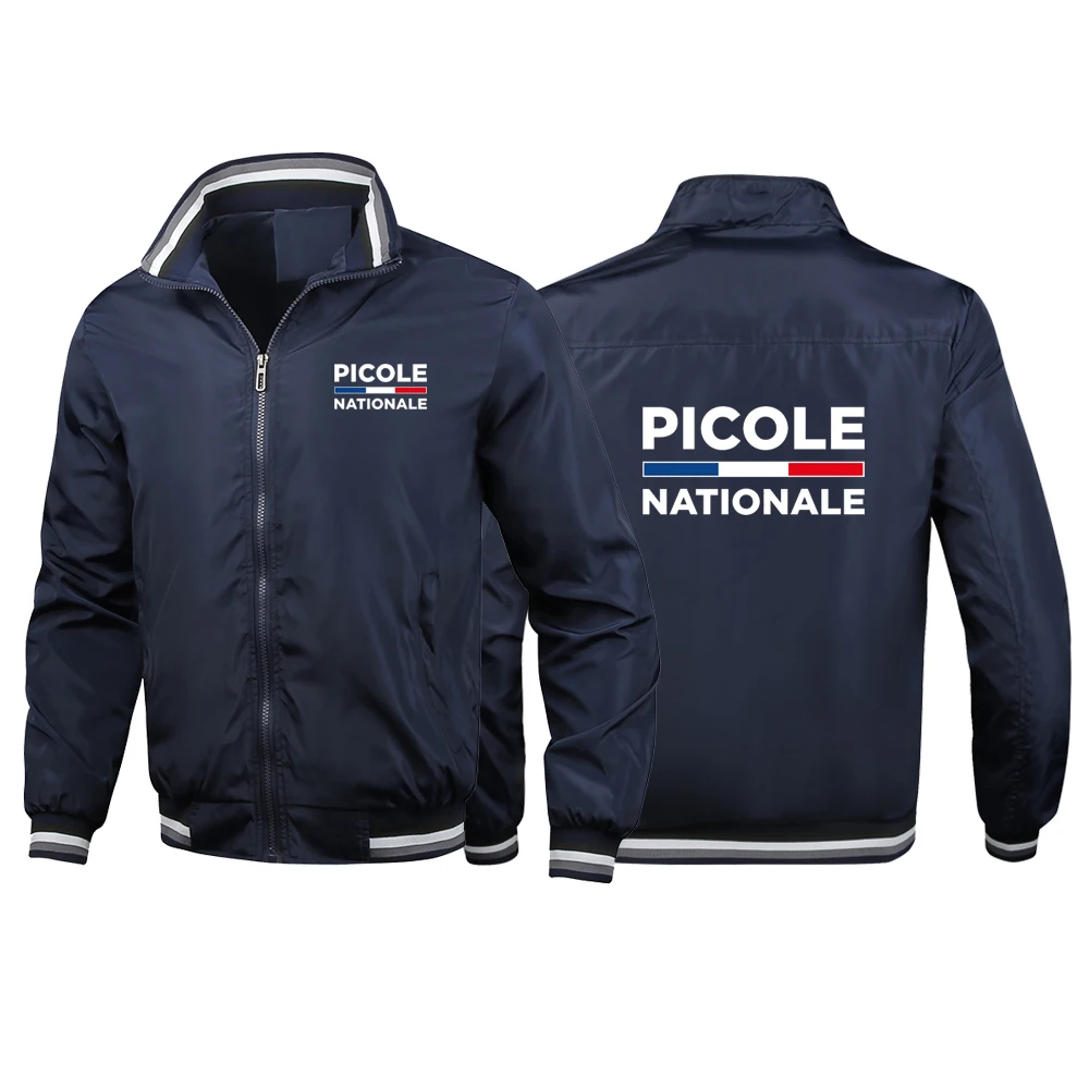 Picole Nationale Primavera e Outono Jaqueta Masculina Cor Sólida Jaqueta de Beisebol Casual Grosso À Prova de Vento Jaqueta de Algodão Quente