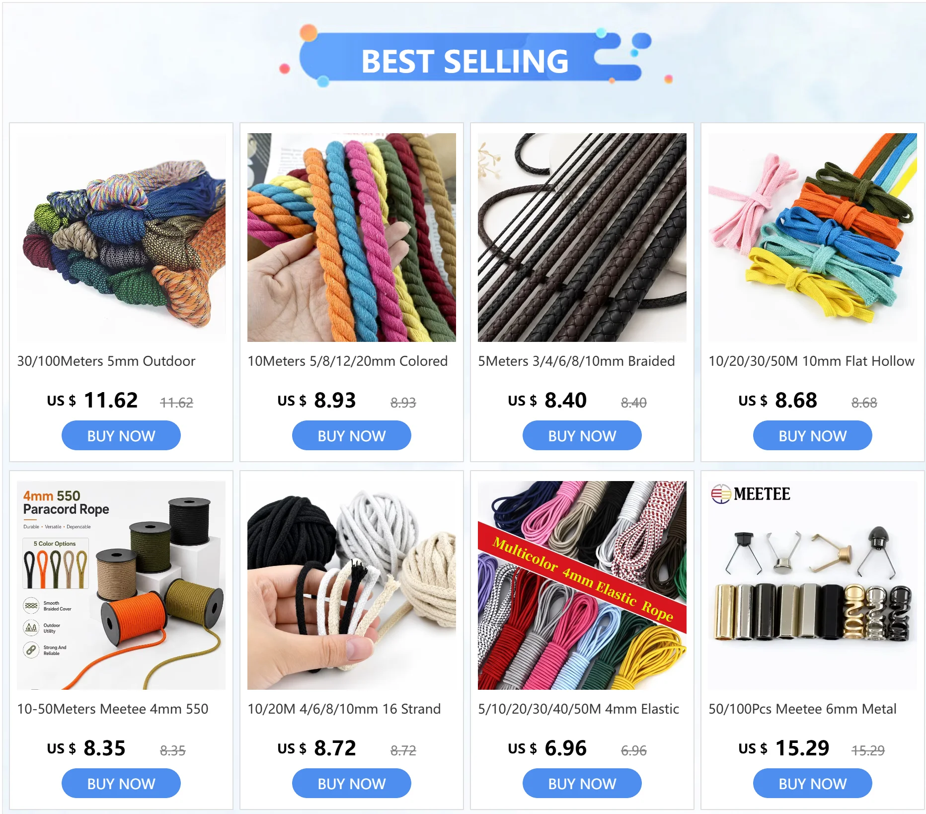 10-50 Meter Meetee 4mm 550 Fallschirmseil-Taschen, gewebte Kordel, Kletter- und Camping-Lanyard-Seile, Paracord, Outdoor-Zelt-Befestigungssets – Detail 1