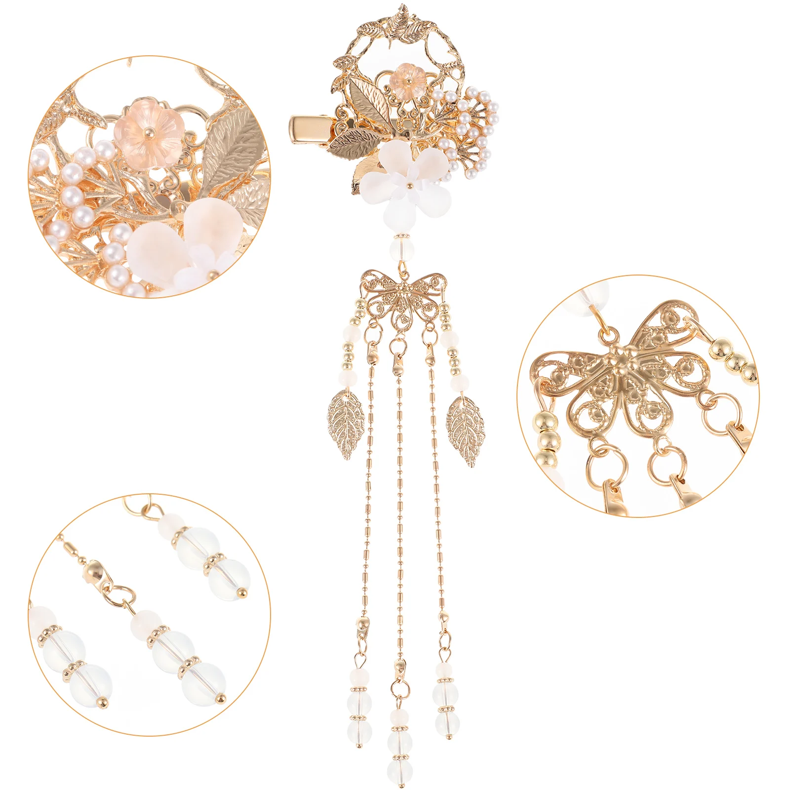

Retro Hairpins Tassel Barrette Vintage Bobby Pins Headdress Pearl Clip For Women Wedding Party Hairstyling Tools