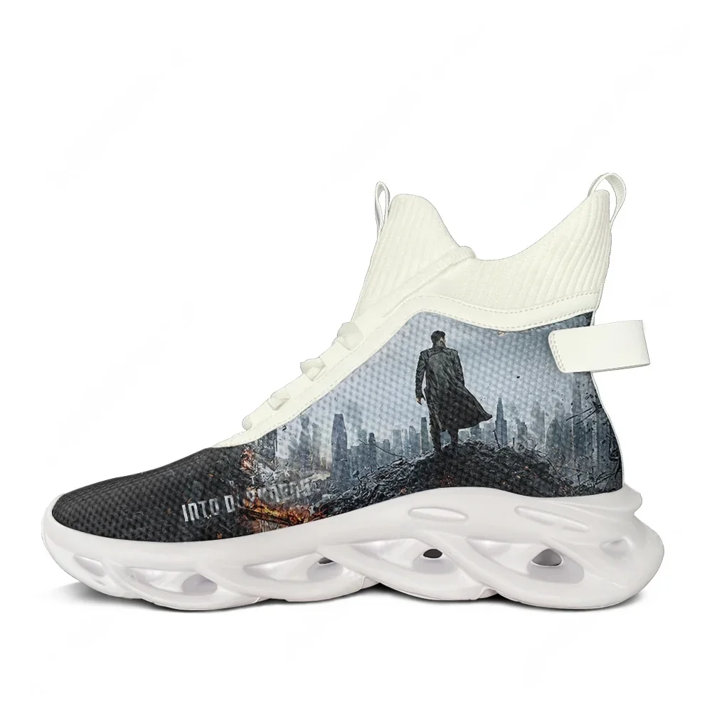 

Star Trek Into Darkness High Top Flats Sneakers Mens Womens Teenager Sneaker High Quality Fashion Casual Shoe Custom Made Shoes