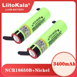 Liitokala nowa oryginalna bateria niklowa NCR18650B 3.7 v 3400 mah 18650 akumulator litowy do spawania