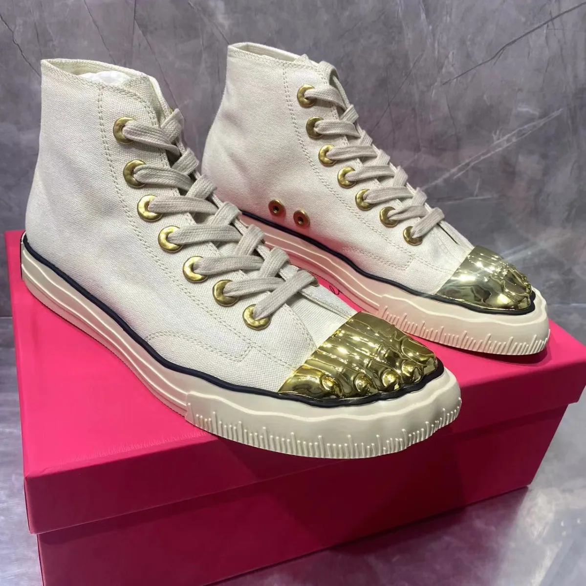 White Patchwork Women Shoes Round Head Five Toes Sneakers Cover Heel Girls Flats Spring Lace-up Zapatos Mujer