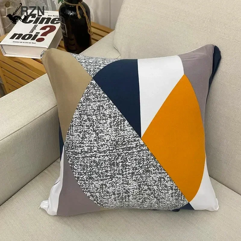 Polyester Pillow Case Cushion Cover 45x45cm Artistic Plaid Decoration Sofa Bedroom throw pillows