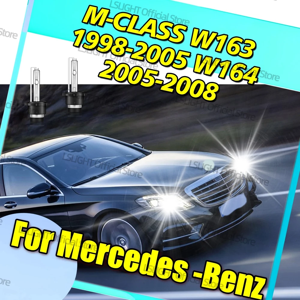 2x HID Xenon Bulbs D2 D2S 6000K 8000K 10000K For Mercedes-Benz M-CLASS W163 1998-2005 W164 2005-2008 Fast Bright HID Headlights
