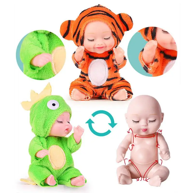 Reborn Dolls Toy Small Realistic Reborn Dolls Toy Simulation Reborn Doll With Movable Limbs For Birthday Children's Day Holiday