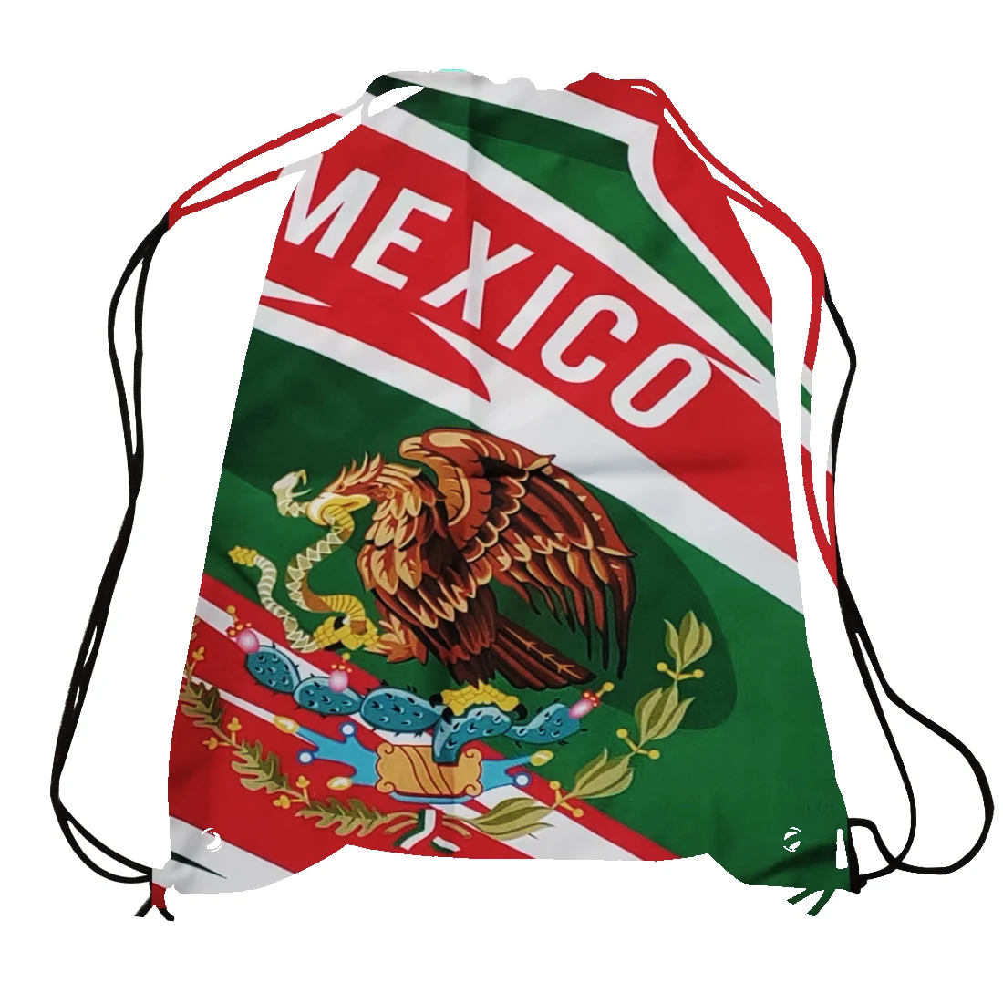 Flagicts  Plain Nylon Mexico Flags Bag