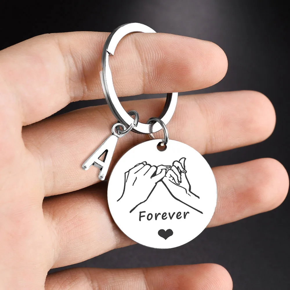 Couples Gift Keychain Promise KeyRing for Him Her Girlfriend Boyfriend Husband Wife Present for Birthday Anniversary Christmas