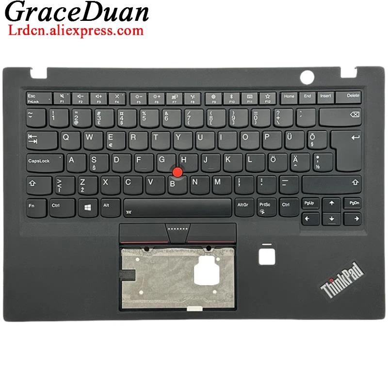 EE Estse Zwart Toetsenbord Hoofdletters Palmrest Shell Cover Voor Lenovo Thinkpad X1 Carbon 5e Gen5 G5 01LX509 01LV288 01LX549 01L