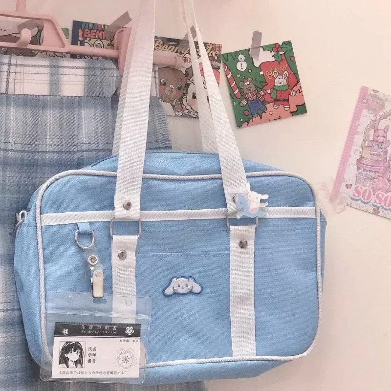 Sanrio Japanese Original Homemade Jk Uniform Bag College Style Single Shoulder Cross Body Pu Przenośna torba rekreacyjna Anime