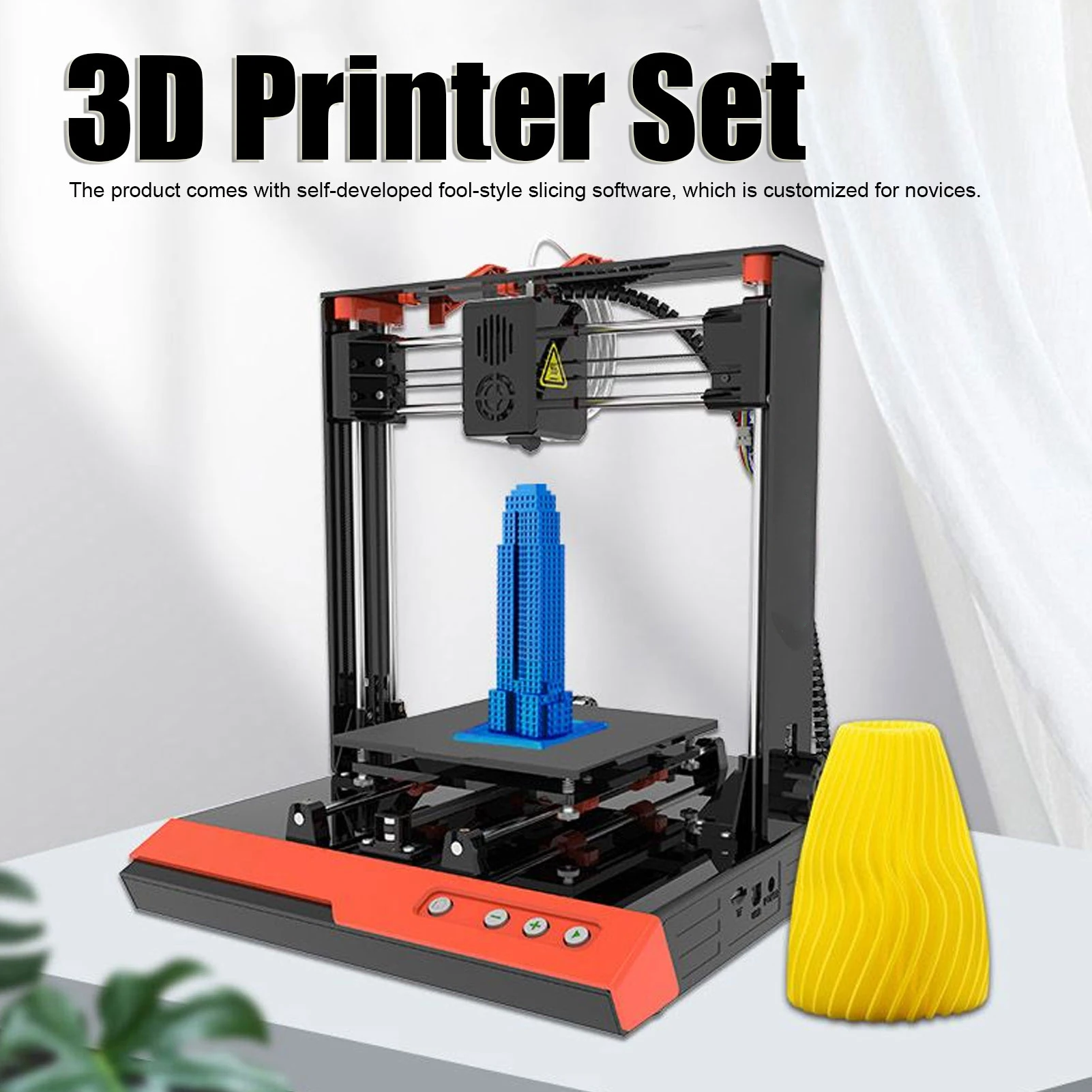 

【New】EasyThreed K3 3D Printer 3D Printer Set Small Portable Home NonProfessional Mute High Accuracy DIY Printing 150 X150 X150mm