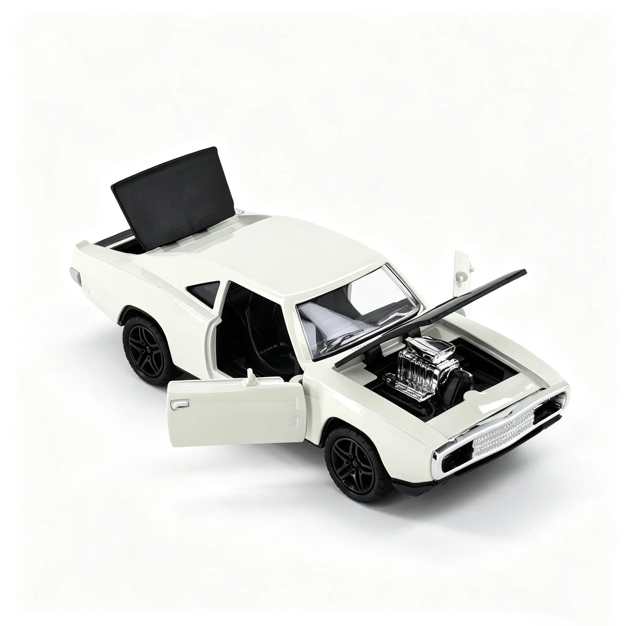 Simulation Coupe Diecast Model, Alloy Body With Working Light & Sound Feature