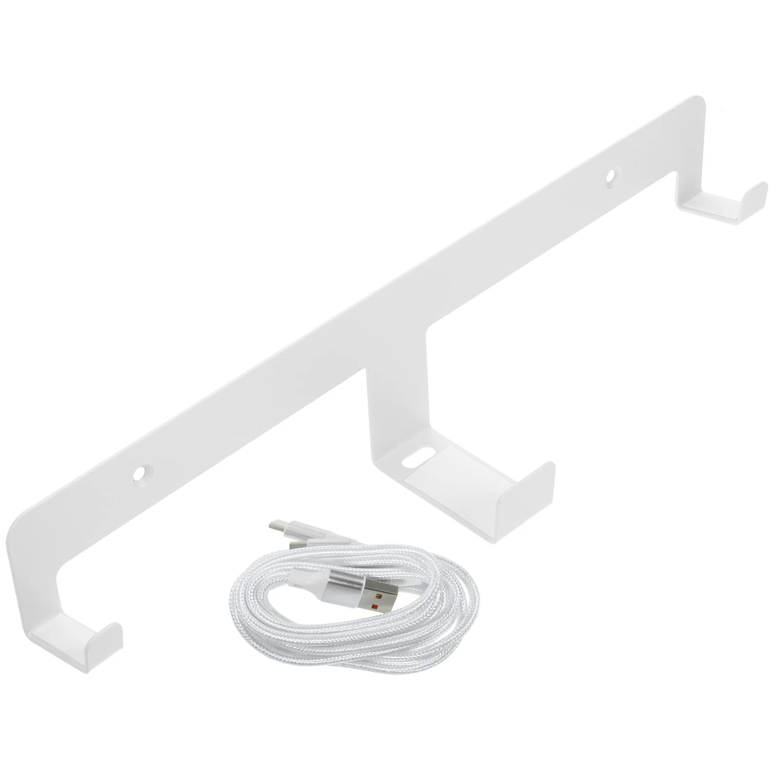 

Charging Cable Wall-mounted Storage Bracket Headphone Hook with Double-ended Port Mounting Iron Headset Stand