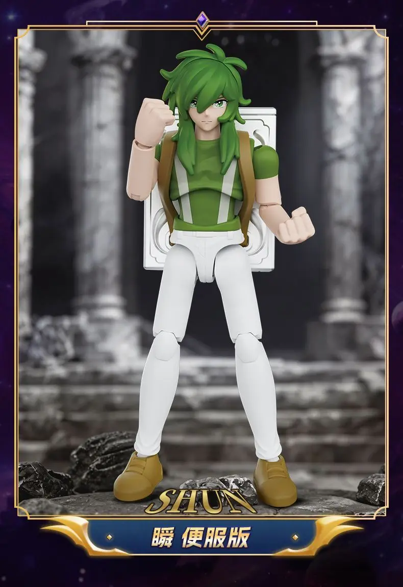 BLOKEES Saint Seiya Galaxy Edition Golden Zodiac 4e bouwsteen Man Assemblagemodel Speelgoed Cygnus Hyoga Draco Virgo Shaka Gift