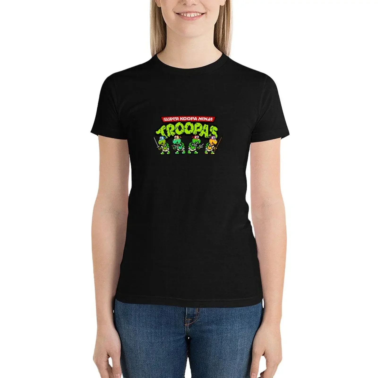 Koopa Ninja Troopas T-Shirt animal print shirt for girls female t-shirt dress for Women plus size sexy