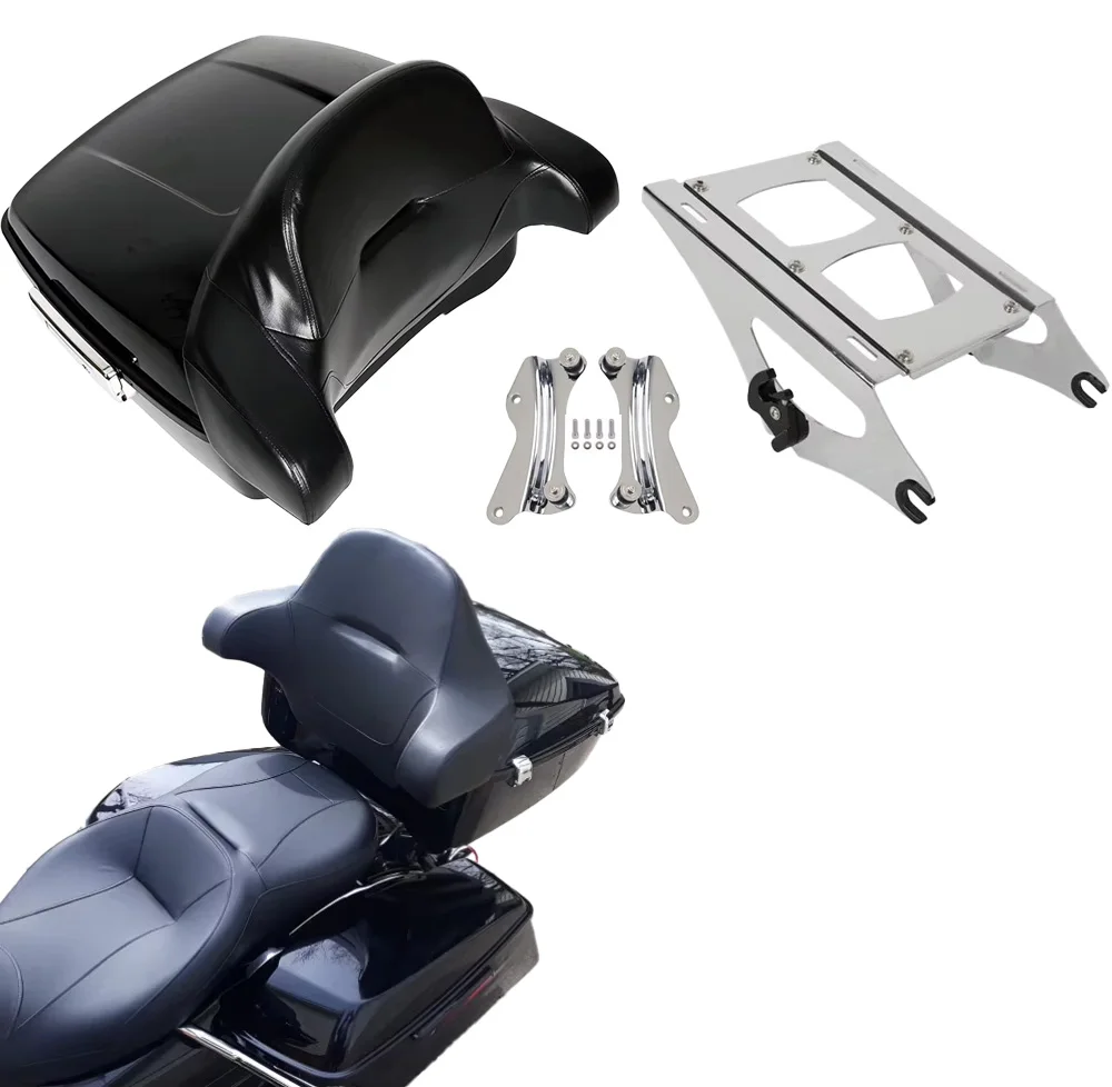 

Для Harley Touring Road king Street Electra Glide CVO GL1800 Водонепроницаемый ABS King tour Pack Pak задняя верхняя коробка сумки для багажа Формы