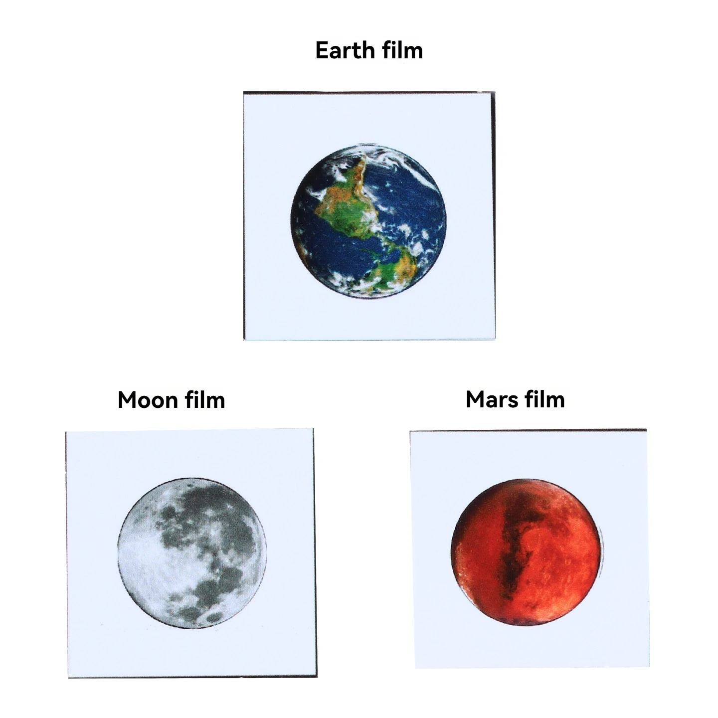 For Casio AE-1200 Square Watch: Planet Series Custom Stickers—Creative Earth, Moon, and Mars-Themed Dial Decals
