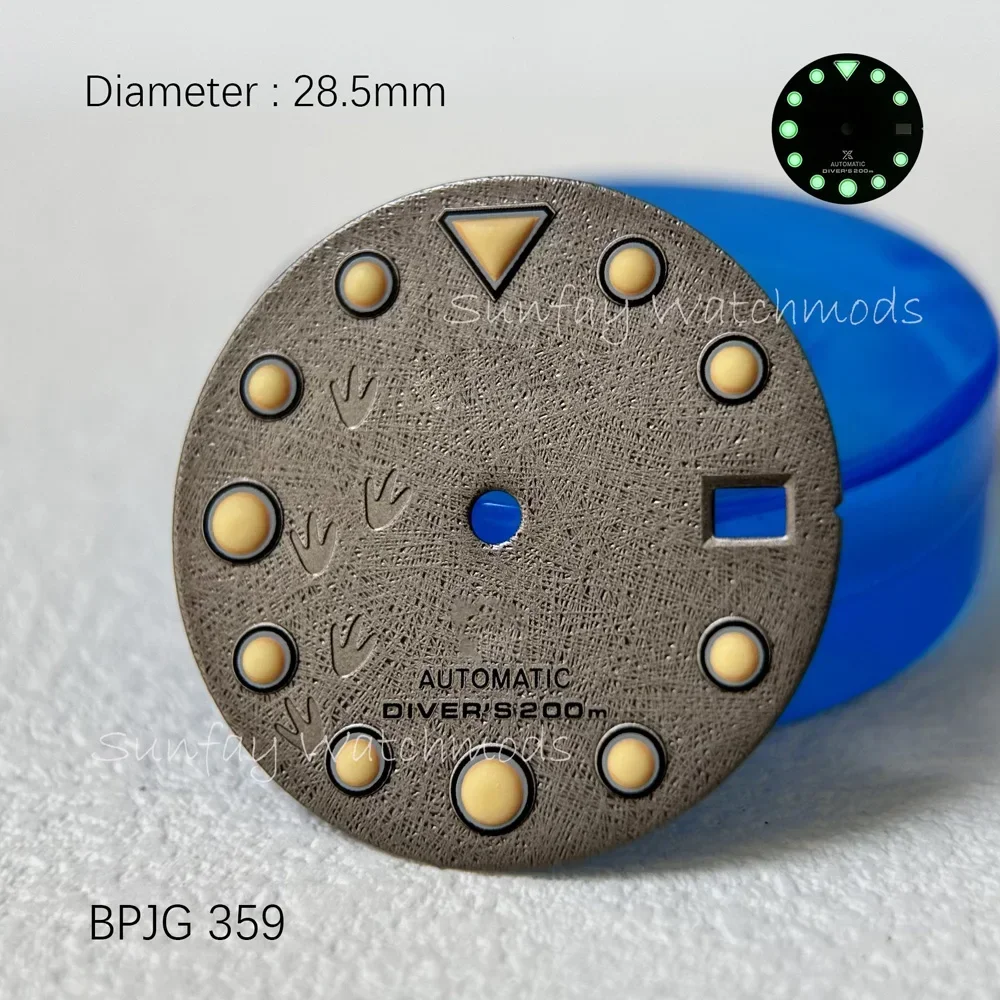 2025 new 28.5mm Ocean Series Baby Tuna  Green Luminous S-logo NH35 NH36 Dial Customized Watch Accessories