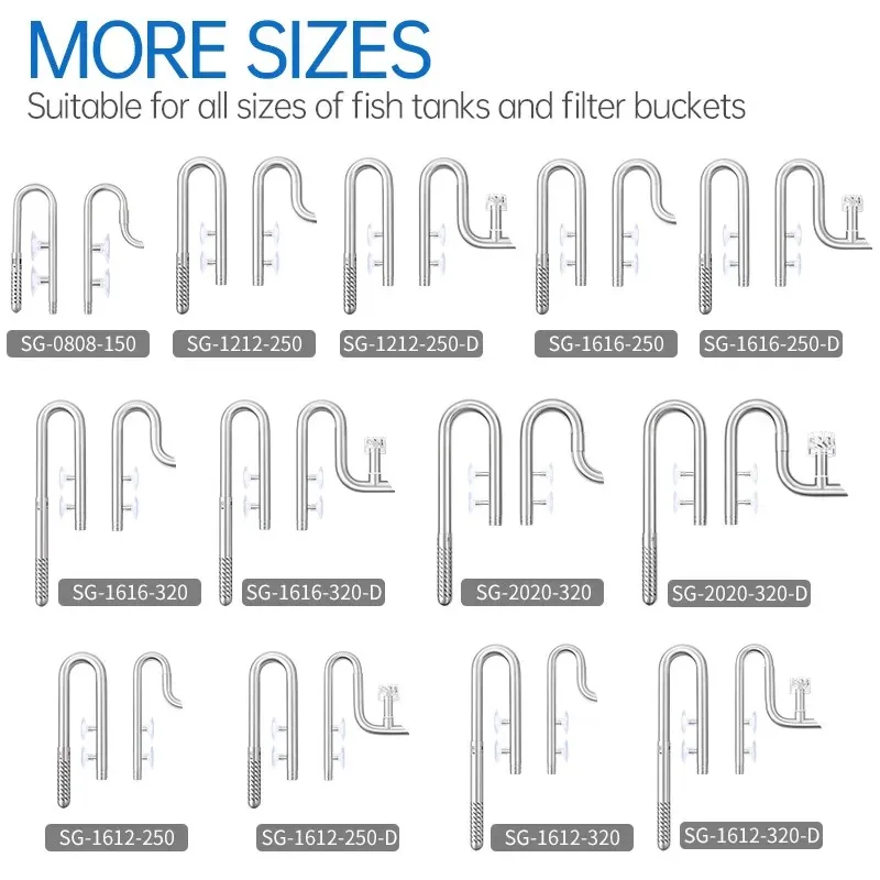 Week Aqua 304 Stainless Steel Filter Tube With Surface Skimmer For